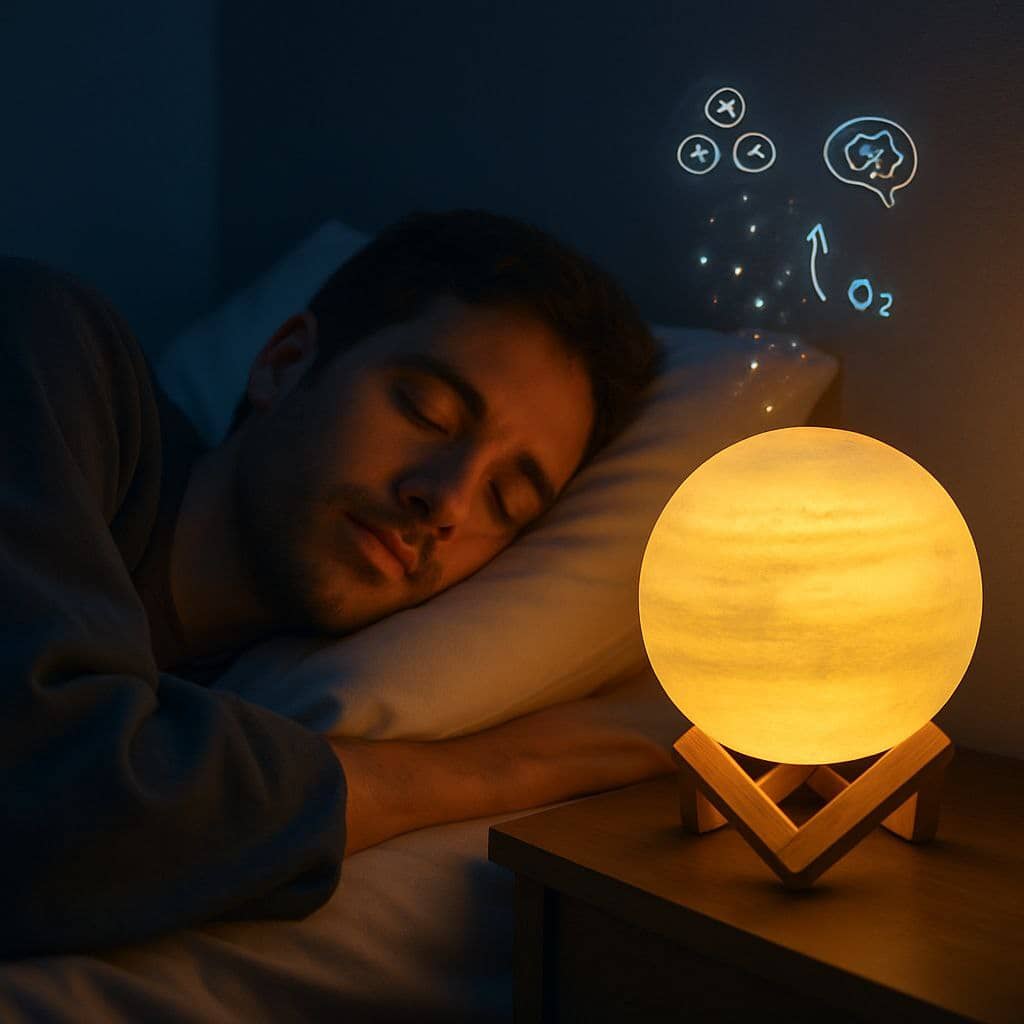 آباژور سنگ نمک شب خواب